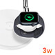 Acheter LinQ Station de charge 3 en 1 iPhone 15W, AirPods, Apple Watch  Blanc