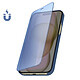 Avizar Étui Clear View pour iPhone 15 Plus Clapet Miroir Fonction Support  Bleu pas cher
