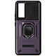 Avizar Coque pour Xiaomi 13T et 13T Pro Bague Support Cache Caméra Coulissant  Violet Fabriquée avec une combinaison de polycarbonate rigide et de silicone gel