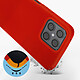 Avis Avizar Coque pour Honor X8 Silicone Semi-rigide Finition Soft-touch Fine  Rouge