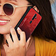 Acheter Avizar Coque Oppo A5 2020 et A9 2020 Design Dégradé Brillant Rigide Contour Gel Rouge