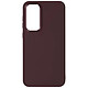 Avizar Coque pour Samsung Galaxy S23 FE Rigide Contour Caméra Métallisé Bordeaux Matériau en polycarbonate offrant une défense efficace contre les rayures et impacts