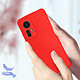 Acheter Avizar Coque pour Xiaomi 12 Lite Silicone Semi-rigide Finition Soft-touch Fine  rouge