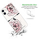 Avis LaCoqueFrançaise Coque iPhone 12 mini silicone transparente Motif Rose Pivoine ultra resistant