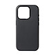 Decoded Coque Compatible avec le MagSafe en cuir pour iPhone 15 Pro Noir Étui en cuir MagSafe
