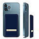 Avizar Powerbank MagSafe iPhone Sans-fil 15W 5000mAh Sortie USB-C Béquille Stand Bleu Powerbank MagSafe Qi 5000mAh Stand Vidéo