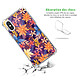 Avis LaCoqueFrançaise Coque iPhone X/Xs anti-choc souple angles renforcés transparente Motif Fleurs violettes et oranges