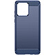 Avizar Coque pour Motorola Moto G84 Effet Carbone Silicone Flexible Antichoc  Bleu Nuit - Coque en silicone gel flexible série Classic Carb, conçue pour votre Motorola Moto G84