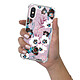 LaCoqueFrançaise Coque iPhone X/Xs anti-choc souple angles renforcés transparente Motif Fleurs parme pas cher