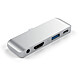 Satechi Aluminium Type-C Mobile Pro Hub Silver - Hub Type-C pour iPad Pro 2018