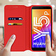 Avis Avizar Housse Huawei Y5p Étui Folio Portefeuille Fonction Support rouge