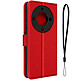 Avizar Étui pour Honor Magic 5 Lite 5G Portefeuille Support Vidéo Dragonne  rouge - Un étui folio spécialement conçu pour le Honor Magic 5 Lite 5G