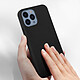 Acheter Avizar Coque iPhone 13 Pro Max Silicone Semi-rigide Finition Soft-touch noir