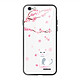 Evetane Coque iPhone 6/6s Coque Soft Touch Glossy Chat et Fleurs Design Coque iPhone 6/6s Coque Soft Touch Glossy Chat et Fleurs Design
