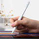 Acheter Baseus Stylet Tactile pour iPad Pointe Fine 1mm Autonomie 18h Rejet de Paume Blanc