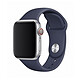 Devia Bracelet pour Apple Watch 42/44/45/49mm Sport Bleu nuit - Bracelet solide et doux au toucher