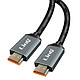 LinQ Câble HDMI 2.1 8K 120Hz Ultra HD avec Ethernet Longueur 1.5m HD-8K15  Noir Câble vidéo HDMI mâle vers mâle, modèle HD-8K15 de LinQ pour profiter amplement de vos contenus multimédias .