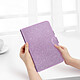 Acheter Avizar Étui iPad Mini 2021 à Paillettes Glitter Support Vidéo Avec Porte Carte - Violet