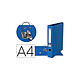 LIDERPAPEL Classeur levier liderpapel a4 documenta carton rembordé 1,9mm dos 52mm rado métallique coloris bleu x 25 Classeur à levier