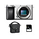 SONY ALPHA 6100 SILVER NU + Sac + SD 8 Go PROMO GARANTIE 3 ans. MATERIEL PROVENANCE SONY FRANCE. Emballage securisé de vos commandes. Livré avec Facture dont TVA.