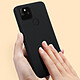 Avizar Coque Google Pixel 4A 5G Silicone Semi-rigide Finition Soft Touch noir pas cher