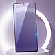 Acheter Avizar Protège écran pour Samsung Galaxy A72 Verre Trempé Anti-lumière Bleue Noir