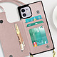Avis Avizar Coque Cordon iPhone 11 avec Porte-cartes Support Vidéo Lanière rose gold