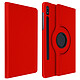 Avizar Étui Samsung Galaxy Tab S7 11.0 et Tab S8 Fonction Support Rotatif 360° Rouge - Support orientable à 360° pour positionner votre tablette en fonction de vos besoins