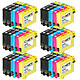 COMETE - 603XL - 30 Cartouches 603 XL compatibles Epson Expression Home - Noir et couleur - Marque française 30 Cartouches 603 XL compatibles Epson Expression Home - 9 Noir + 7 Cyan + 7 Magenta + 7 Jaune
