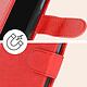 Avizar Étui pour Motorola Moto G13, G23 et G53 Clapet Portefeuille Support Vidéo  Rouge pas cher