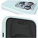 Acheter Moxie Coque pour iPhone 15 Pro Max Semi-rigide Intérieur Microfibre Bleu Pâle