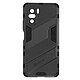 Avizar Coque Xiaomi Poco F3 / Mi 11i Antichoc Béquille Collection Kickstand II Noir Préserve efficacement votre smartphone contre les chocs et les rayures du quotidien