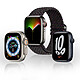 Avizar Bracelet pour Apple Watch 41mm et 40mm et 38 mm Nylon Tressé Ajustable par Boucle Métallique  noir à motif multicolore pas cher