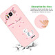 Avis Evetane Coque Samsung Galaxy S8 Silicone Liquide Douce rose pâle Chat et Fleurs