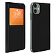 Avizar Housse iPhone 11 Étui à Clapet Fenêtre d'affichage - Noir - Pochette de protection spécialement conçue pour Apple iPhone 11.