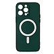 Avizar Coque pour iPhone 14 Pro Max Compatible Magsafe Protection Semi Rigide Soft-Touch  vert foncé Coque de protection compatible MagSafe spécialement conçue pour Apple iPhone 14 Pro Max
