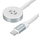 Swissten Chargeur Magnétique pour Apple Watch Connecteur USB-C Câble 1.2m Blanc Chargeur sans fil magnétique de chez Swissten conçu pour recharger votre Apple Watch