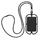 Avizar Coque Cordon Universelle pour Smartphone avec Porte-carte  Noir - Coque universelle pour téléphone universelle série NeckPouch, très pratique au quotidien