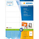 HERMA Boite de 1400 Etiquettes universelles PREMIUM 105 x 41 mm sur 100 F Blanc Etiquette multi-usages