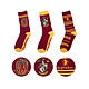 Harry Potter - Pack 3 paires de chaussettes Gryffindor Pack de 3 paires de chaussettes Harry Potter, modèle Gryffindor.