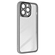 Avizar Coque pour iPhone 15 Pro Max Bague support vidéo  Noir - Une coque transparent au contour noir, série Camgrip, pour votre iPhone 15 Pro Max