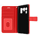 Avizar Housse Xiaomi Mi 11 Ultra Aspect Grainé Clapet Portefeuille Stand Vidéo rouge - Étui conçu sur-mesure pour le Xiaomi Mi 11 Ultra