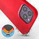 Avis Avizar Coque pour iPhone 14 Pro Max Silicone Semi-rigide Finition Soft-touch Fine  fuchsia