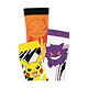 Pokémon - Pack 3 paires de chaussettes Pikachu, Charmander, Ectoplasma 39-42 Pack de 3 paires de chaussettes Pokémon Pikachu, Charmander, Ectoplasma 39-42.