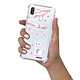 Evetane Coque Samsung Galaxy A40 anti-choc souple angles renforcés transparente Motif Chat et Fleurs pas cher