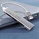 LinQ Adaptateur Hub USB vers 4x Ports USB Compact et Robuste  Gris pas cher
