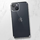 Avizar Coque pour iPhone 14 Silicone Souple et Film Verre Trempé 9H  transparent contour noir pas cher