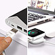 Acheter LinQ Chargeur Sans Fil Magnétique Apple Watch Puissance 3W Câble USB 1m  Blanc