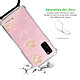 Avis LaCoqueFrançaise Coque cordon Samsung Galaxy S20 Dessin Fleurs Blanches