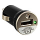Avizar Chargeur voiture Smartphone Allume-cigare Port USB Indicateur LED - Noir - Chargeur voiture sortie USB 1A avec LED indicateur